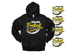 Load image into Gallery viewer, Football Personalized Bella Canvas Hoodie
