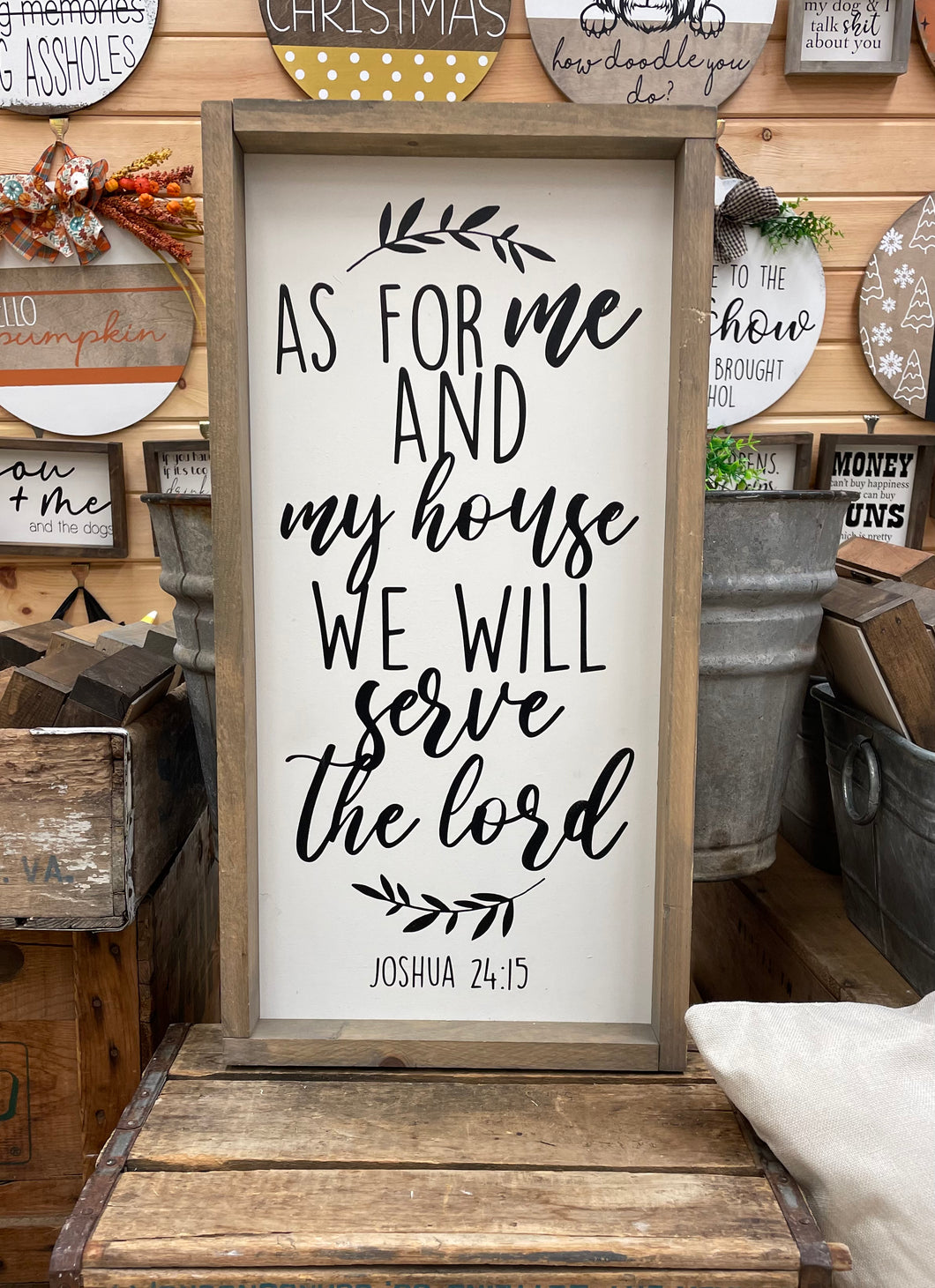 12x24 Serve The Lord Wooden Sign